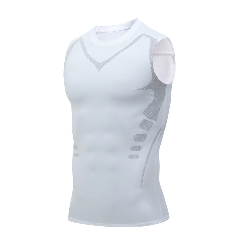 🛡️💎 Chaleco moldeador iónico: fresco y compresivo, alisa la grasa del abdomen y la cintura. Diseño invisible, luce aún mejor debajo de una camisa. ¡Recupera tu confianza! 💪✨