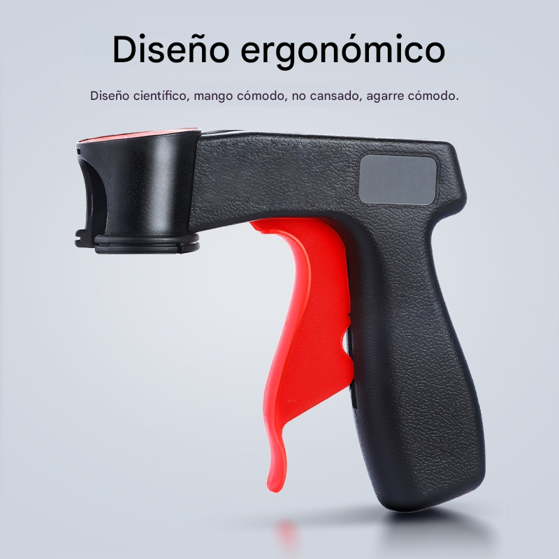 🔥【2 piezas 27 euros】Pistola pulverizadora de mano, Mango auxiliar para pulverizar pintura, Pistola pulverizadora de mano con manivela para paredes de coche, Pulverizador autocebante