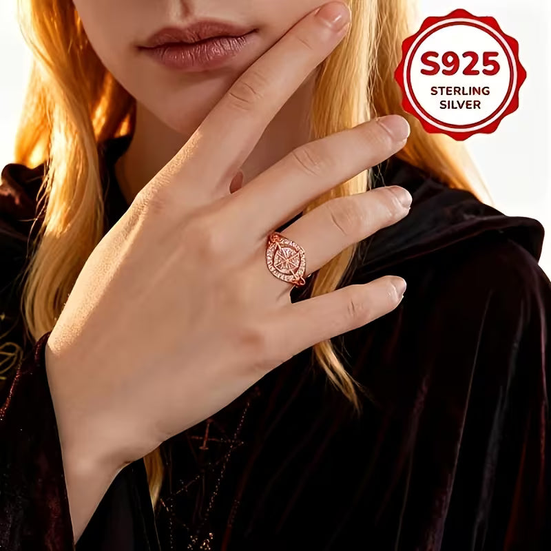 🎁【Compra 1 y llévate 1 gratis】💖💎 Anillo de protección de diamantes bicolor, nudo mágico