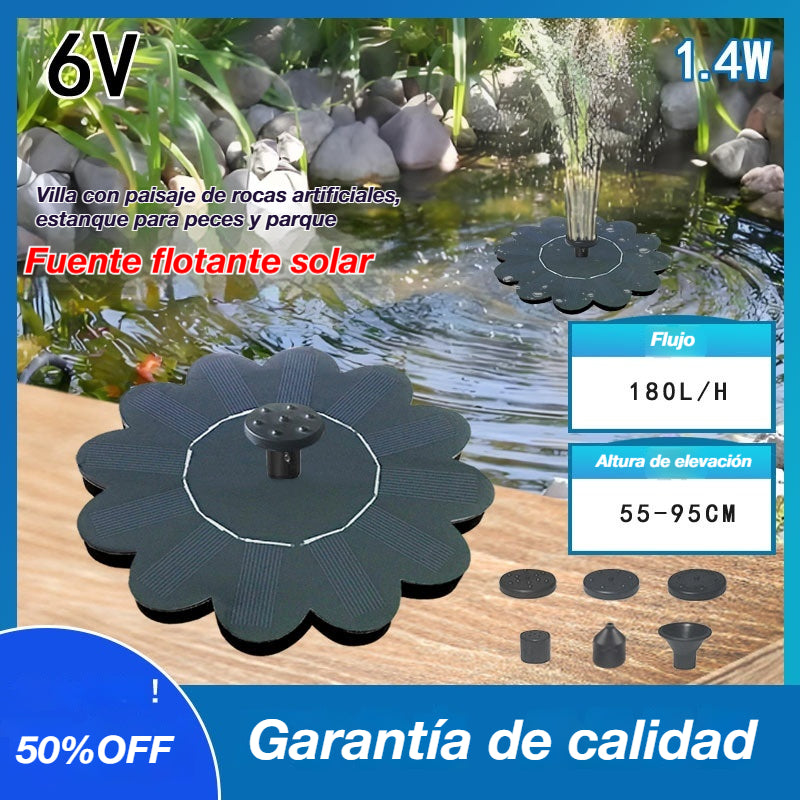 Bomba de fuente solar flotante: bomba de agua de alta eficiencia compatible con múltiples patrones de chorro.