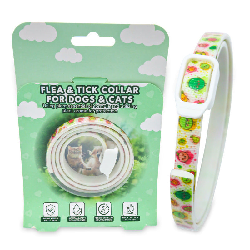 🔥Compra 1 y llévate 1 gratis🔥🐾 Collar repelente de plagas para mascotas con aceites esenciales naturales 🦟Protección segura contra pulgas y garrapatas para perros y gatos 💚