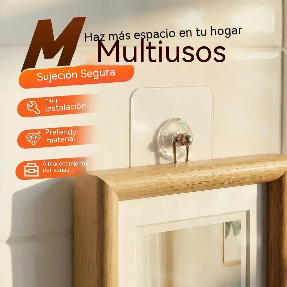 【50 piezas】Gancho mágico sin taladro