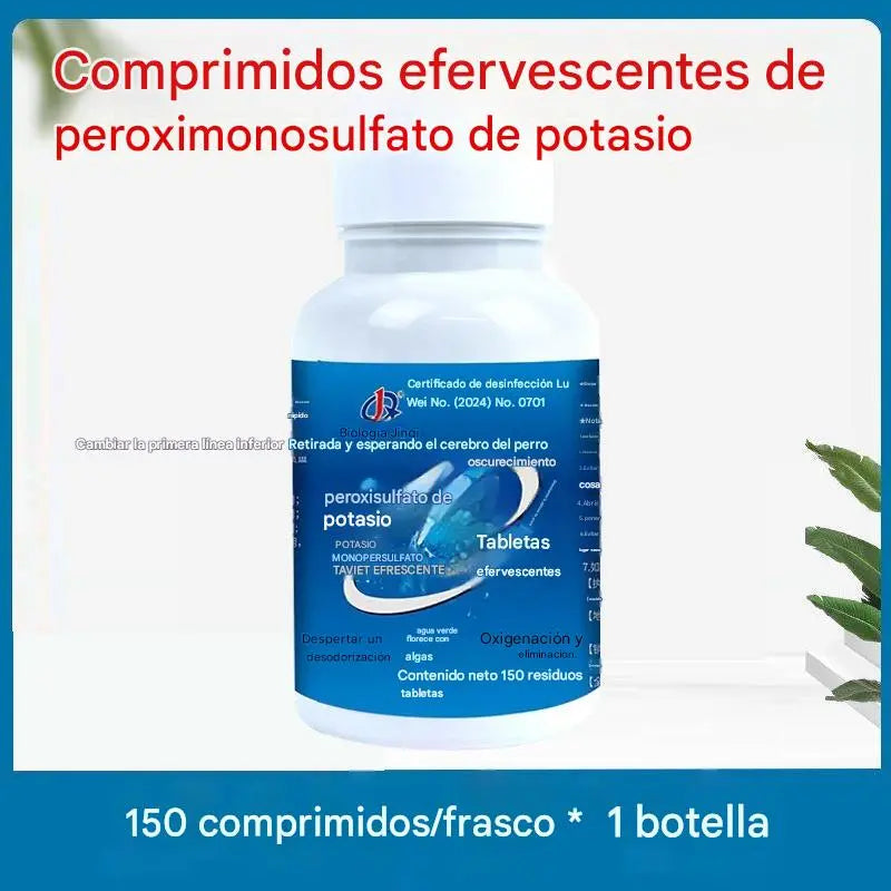 【150 cápsulas】Tabletas efervescentes para la limpieza del agua en acuarios y estanques