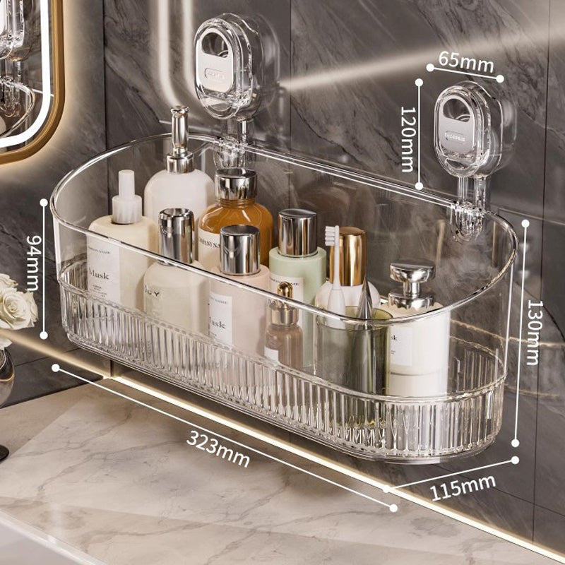 🍽️🧺🔥Oferta especial🔥Estante de almacenamiento con ventosa sin perforaciones, escurridor de pared para cocina y baño