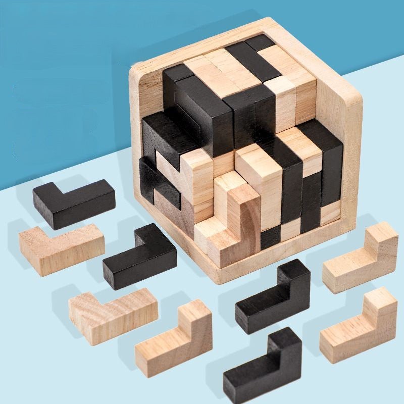 🧠✨ 🎁Juego de rompecabezas de juguete de inteligencia de madera