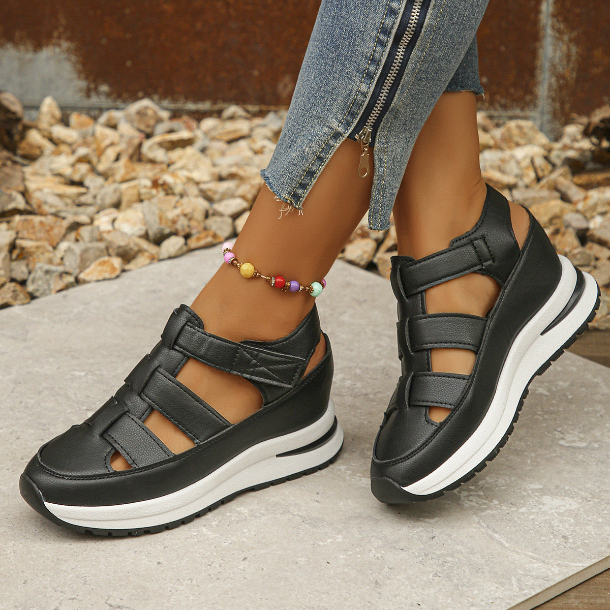 💞【35-44】Sandalias de mujer con velcro, verano 2026