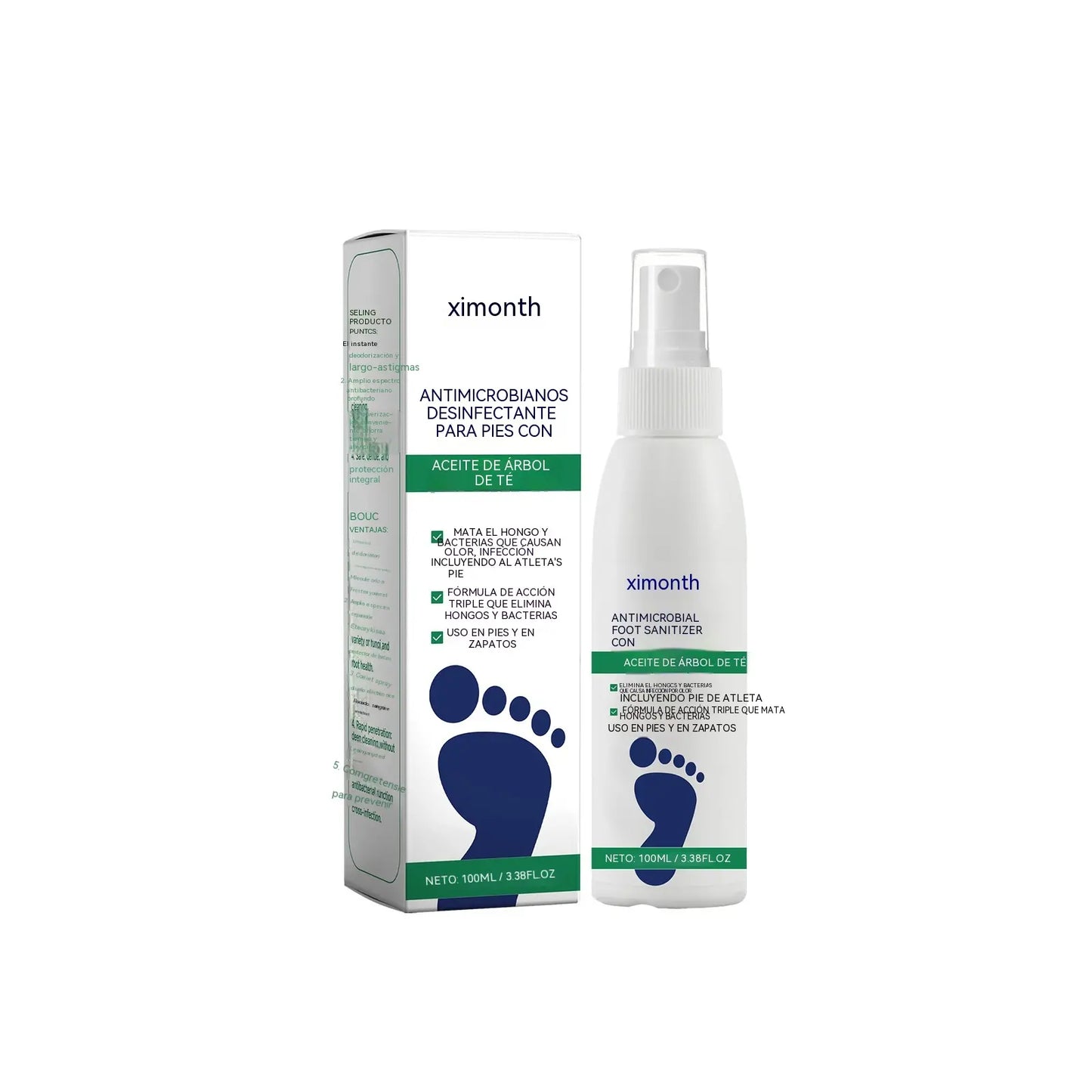 Producto para el cuidado de los pies, hidratante y perfumado.