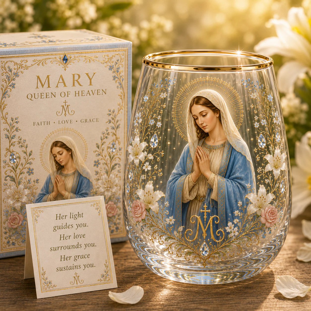 🌟 Taza de vidrio para el té y la oración matutina, edición limitada 2026 - Colección Fe y Paz