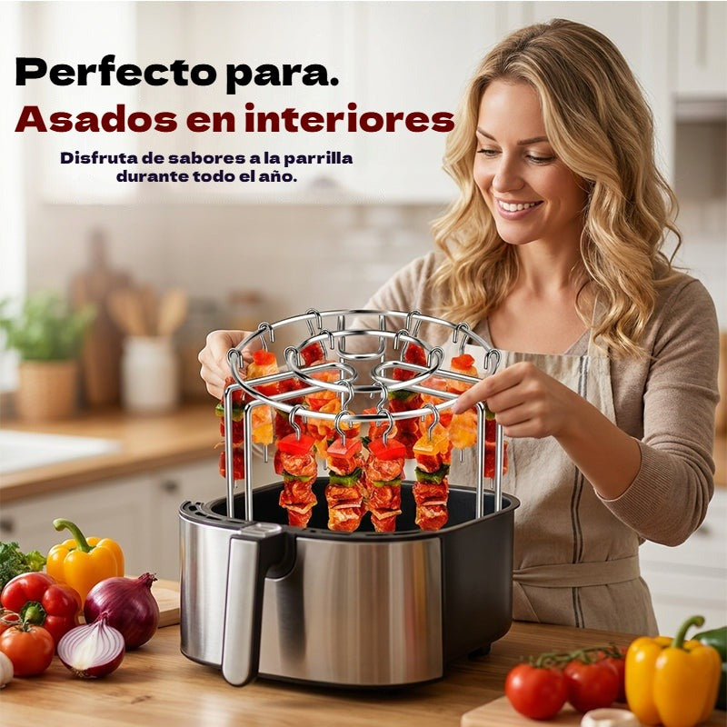 ✨【2 juegos por 28 euros】Parrilla de acero inoxidable para brochetas🍢