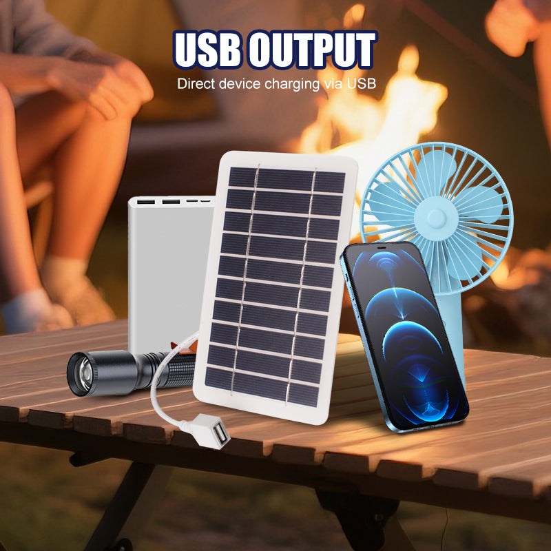 🌞Primavera: ¡50% de descuento!🔋Panel solar ultraligero (2W 5V) – Cargador USB portátil para senderismo y acampada – Versátil y resistente a la intemperie.