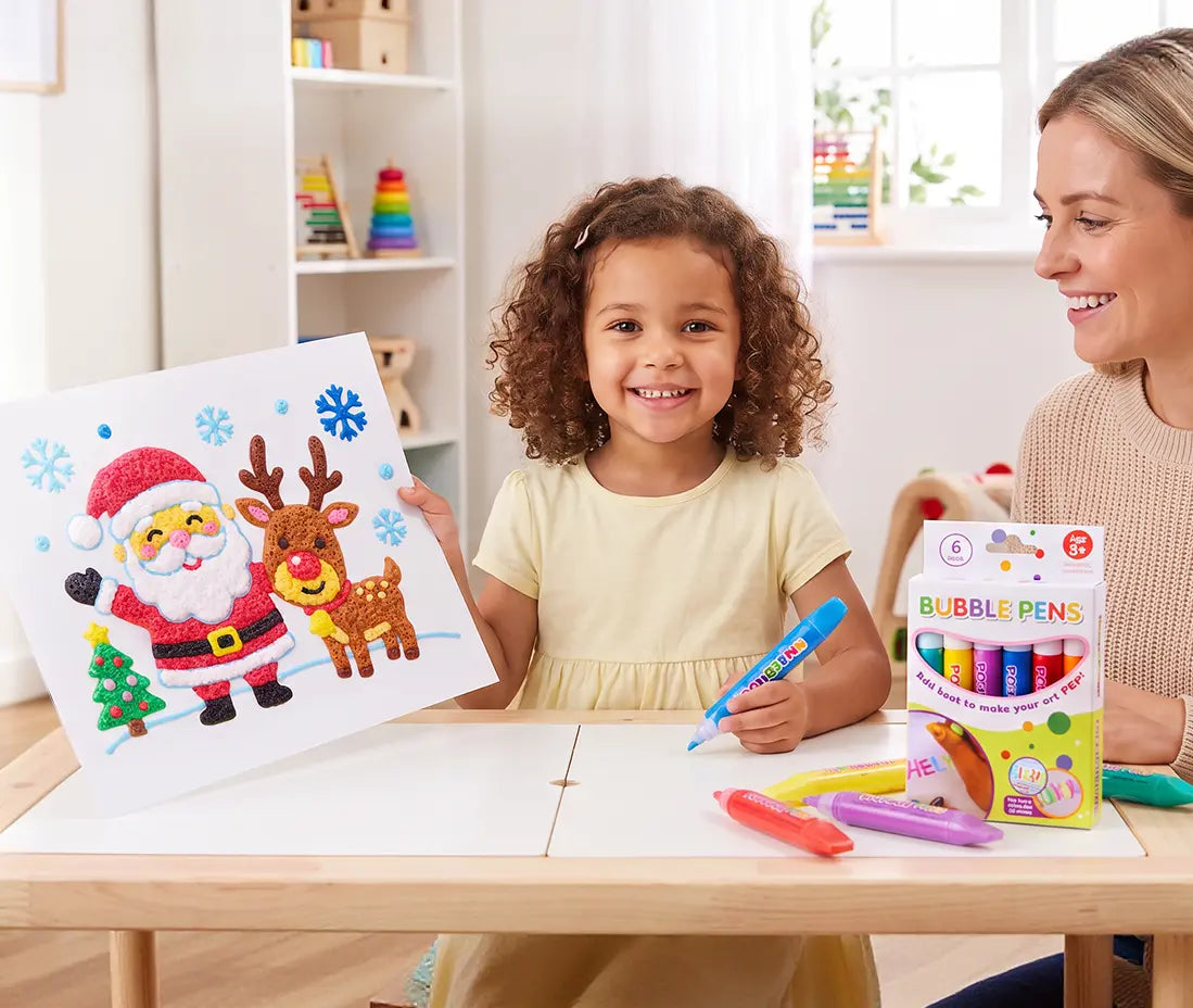 🎁🎅Dibujo con bolígrafo de burbujas impreso en 3D: efecto de inflado DIY para niños