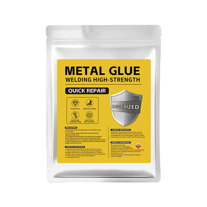 💥💥【160 g】Pegamento reparador de alta resistencia para fundición, metal, cerámica, muebles, plásticos, acero y hierro.