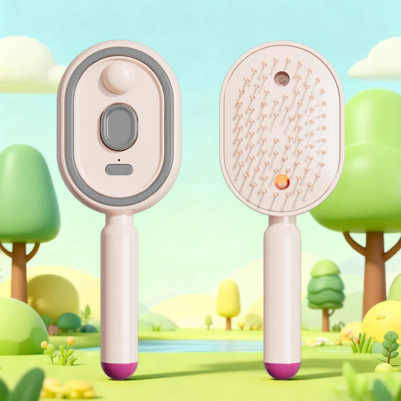 Cepillo eléctrico con pulverizador y masaje para el cabello ✨🔥