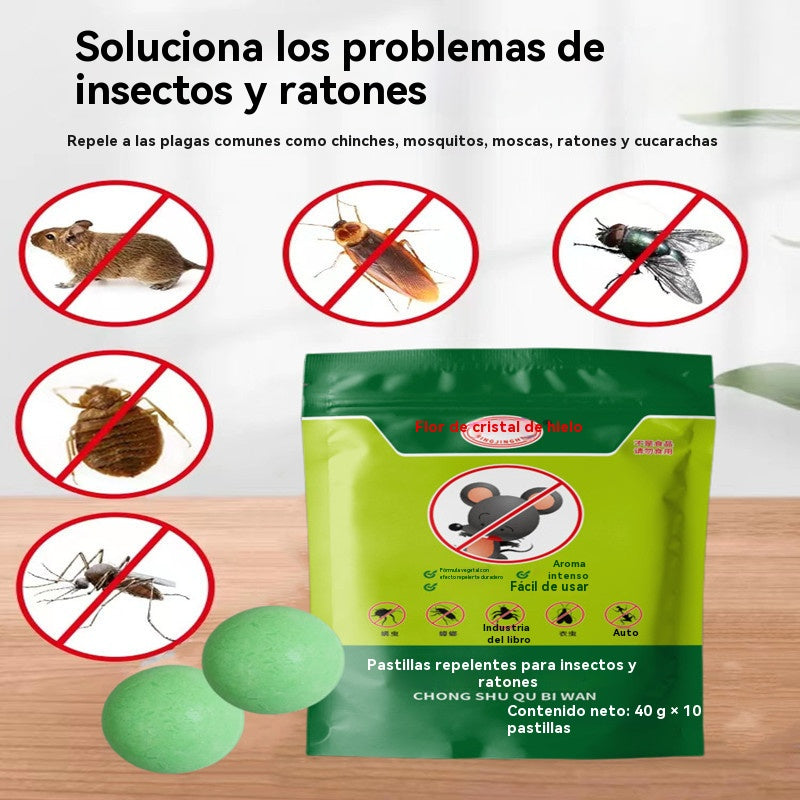 🔥【5 paquetes de 50 cápsulas】Pastillas para repeler plagas y ratones.