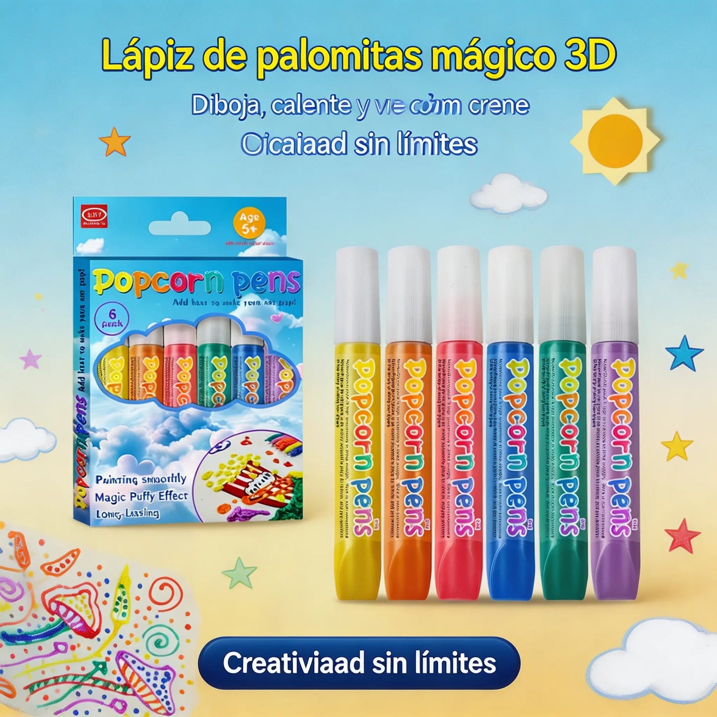 🔥50% de descuento🔥——🌈🖼️Bolígrafo con relieve estereoscópico 3D🎨