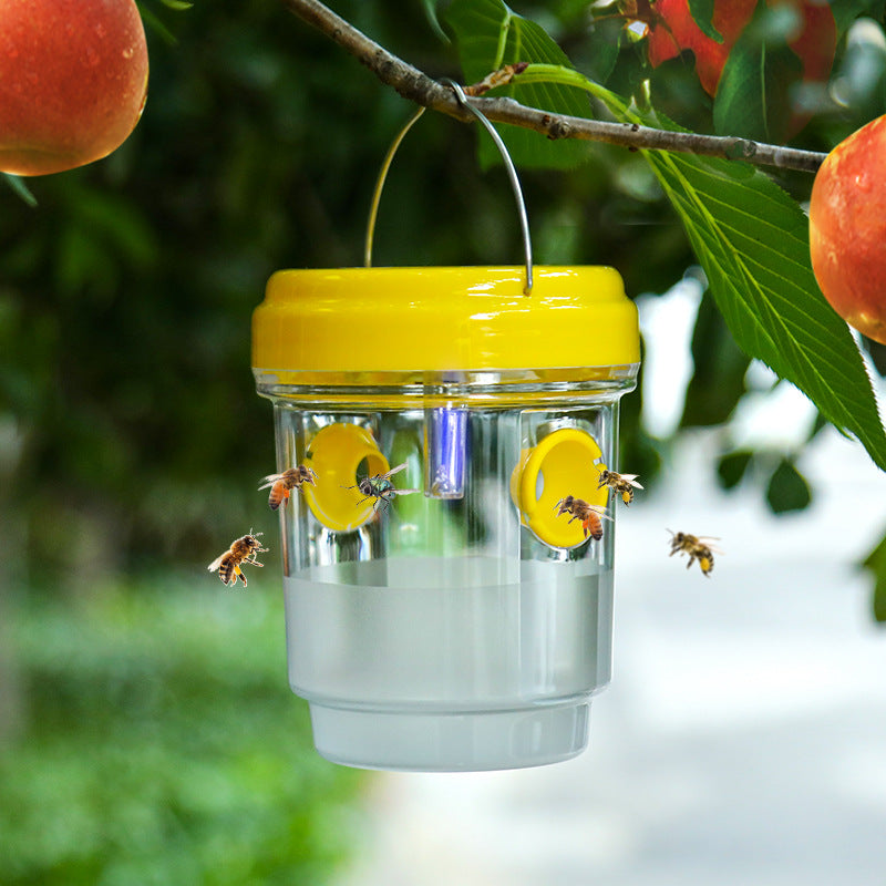 【2 piezas 25 €】🐝☀️ Trampa solar para avispas para patios y jardines 🔋🌿 – Altamente eficiente, recargable, resistente a la intemperie, cubre hasta 500 metros cuadrados.