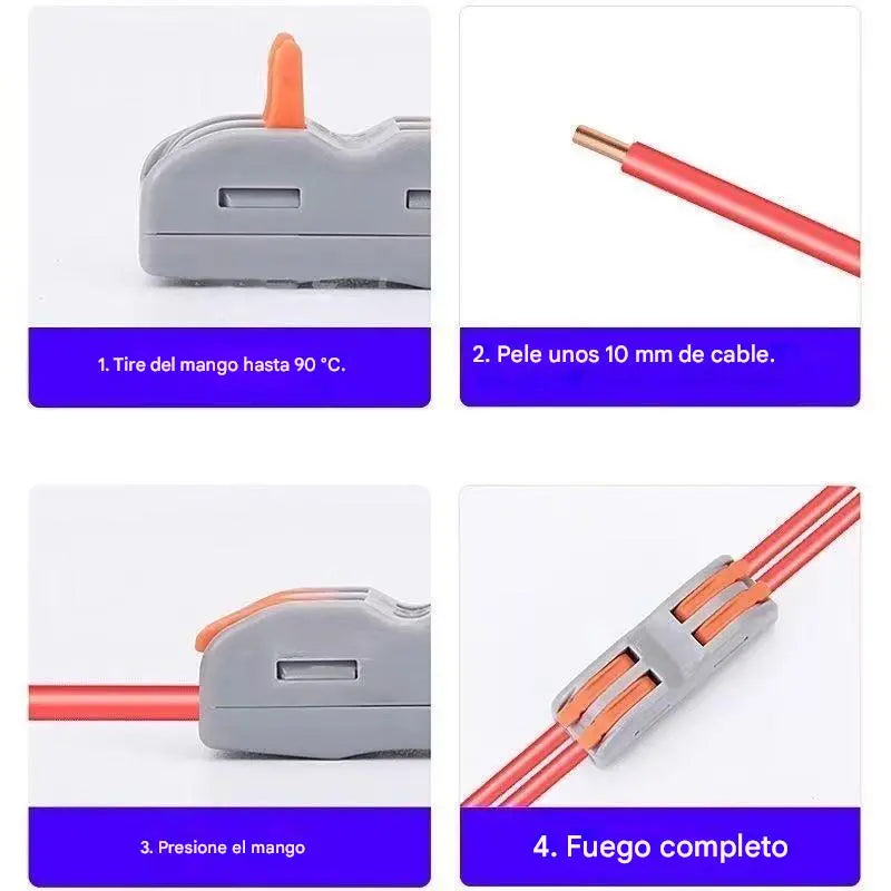 【30 piezas 25 euros】Conector de cable eléctrico multifuncional