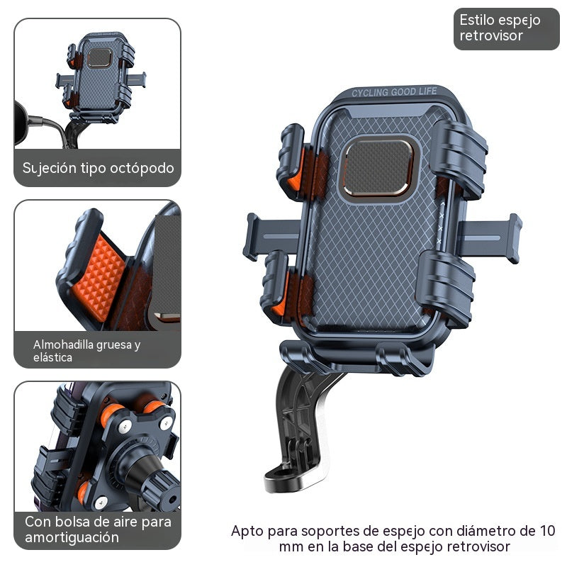 ❄️¡Frescura veraniega con un 50 % de descuento! 📱 Soporte impermeable para teléfono (moto y bicicleta) – Soporte antivibración para smartphone con mecanismo de bloqueo con una sola mano.