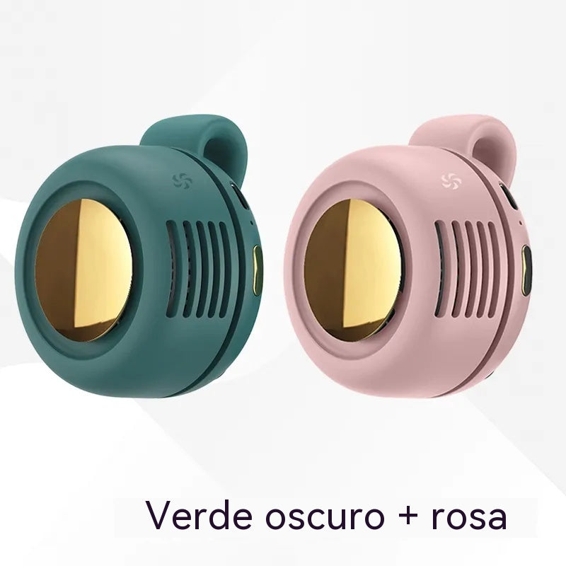 【2 unidades】Mini ventilador portátil con pinza para ropa, rotación ajustable de 360°, refrigeración ultrasilenciosa, flujo de aire natural y saludable, recargable por USB