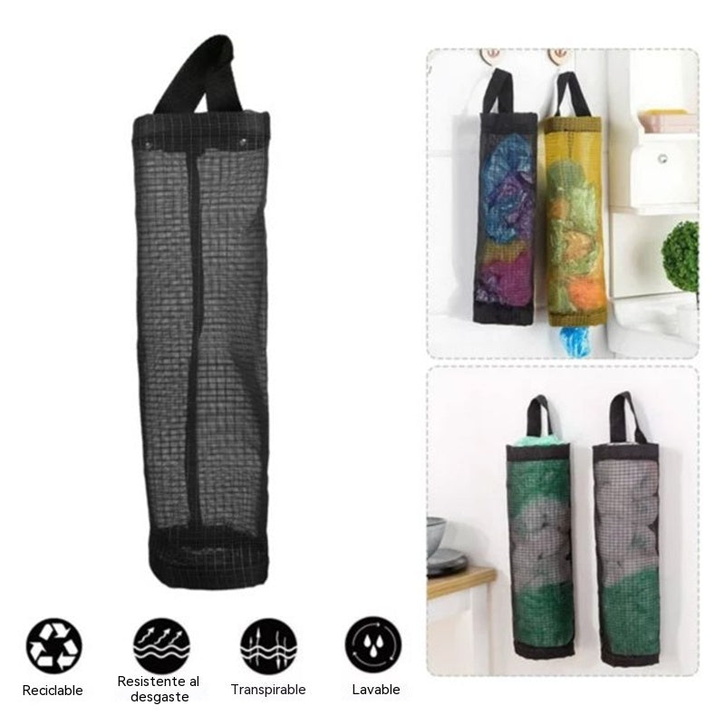 🛍️ ¡50% de descuento! Estante para bolsas de plástico - diseño colgante ♻️🧺