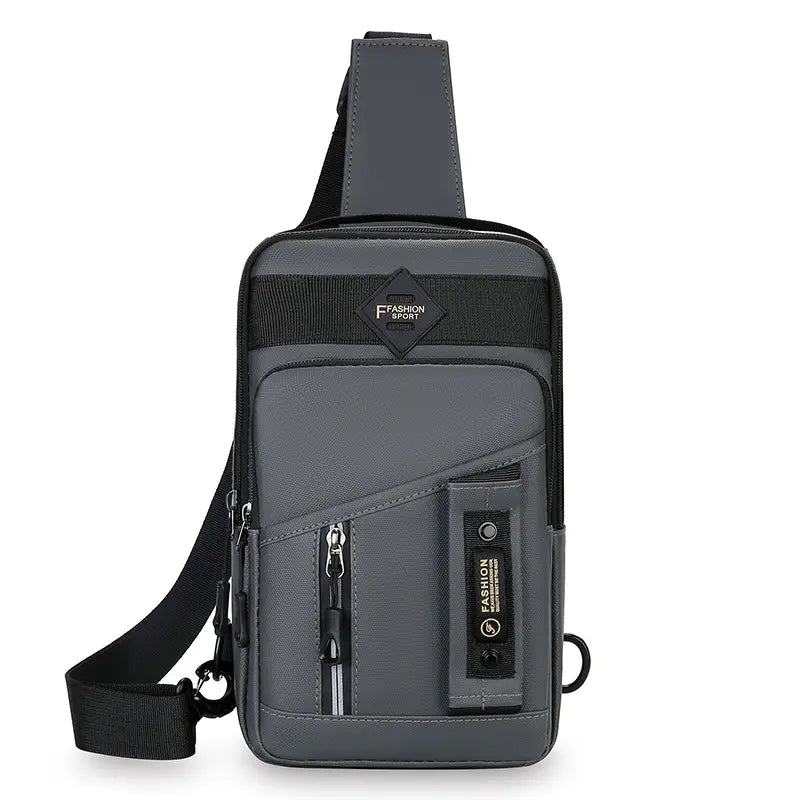 🔥Bolso de hombro impermeable con cremallera para hombre