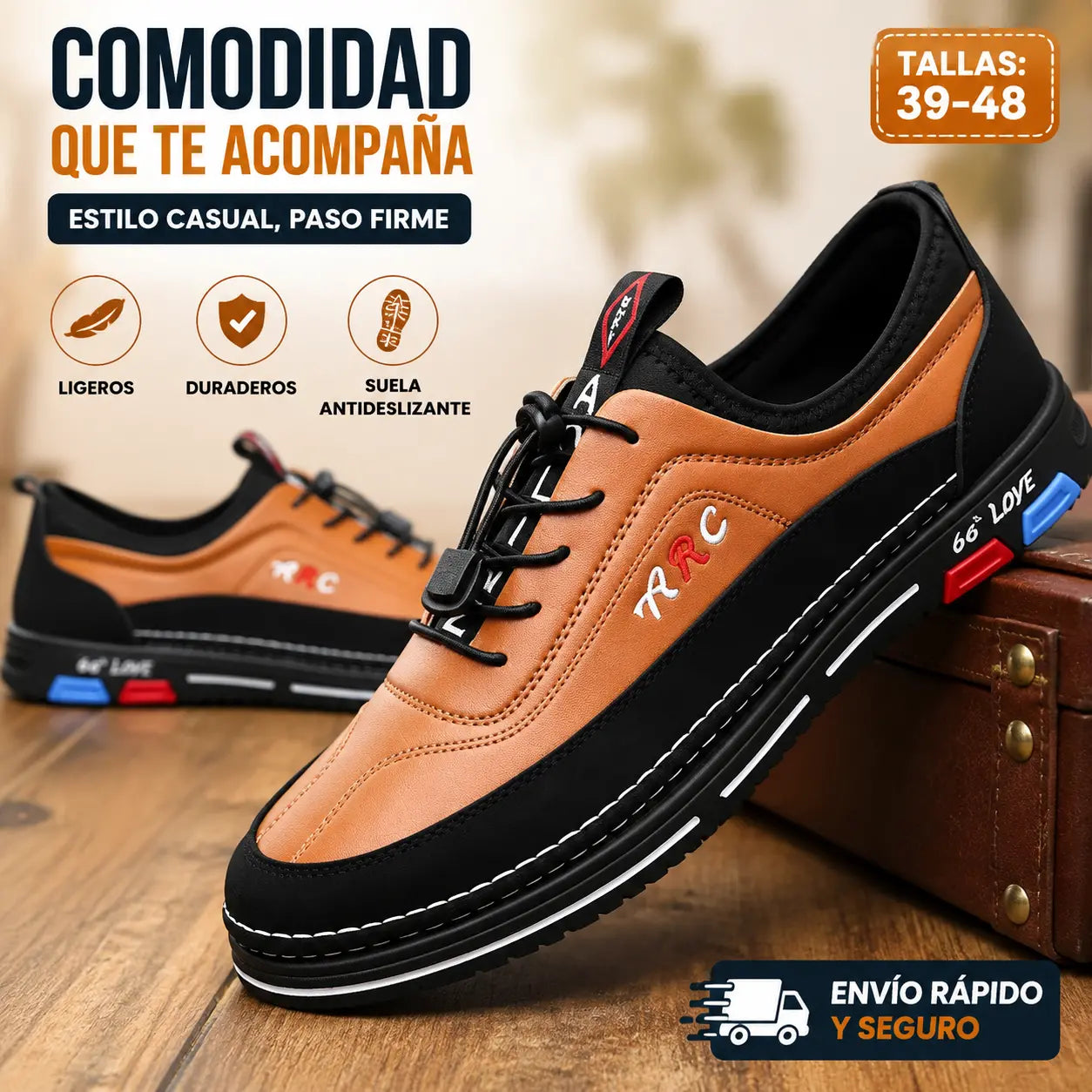 💯🔥【39-48】Los zapatos de negocios casuales para hombre están hechos de cuero impermeable y resistente a las manchas con una suela suave para un uso cómodo.