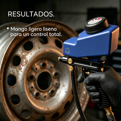 🔫✨ Pistola de chorro de arena portátil alimentada por gravedad: para eliminar óxido, grabar y desbarbar.