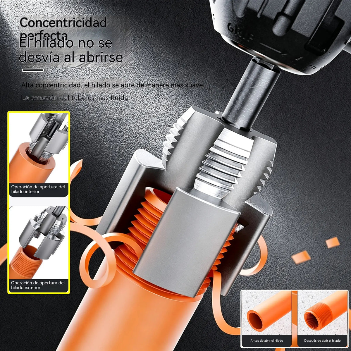 🔩 🔥Broca integrada para instalación de tuberías PPR: ¡fácil de usar y sin soldadura! [Juego de dos piezas: apto para tuberías de 1/2 pulgada y 3/4 de pulgada]