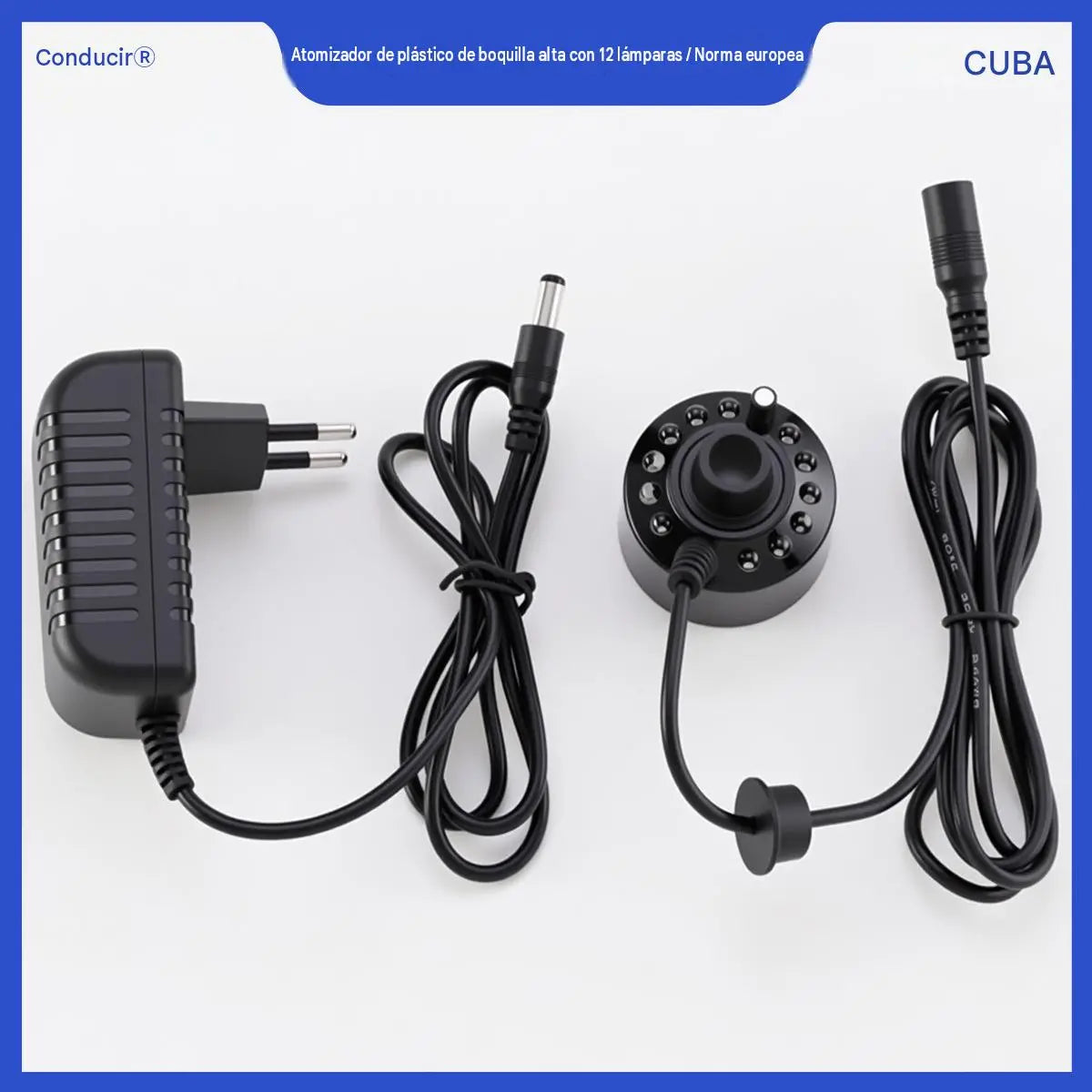 Generador de niebla ultrasónico con 12 luces LED