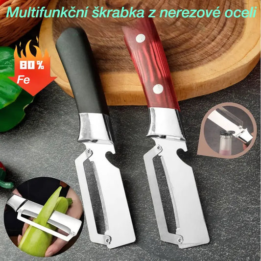【2 kusy 530 Kč】Multifunkční škrabka z nerezové oceli