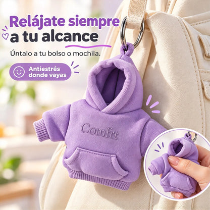 👕🧶 Llavero de edición limitada: mini pelota antiestrés con diseño de sudadera con capucha ✨