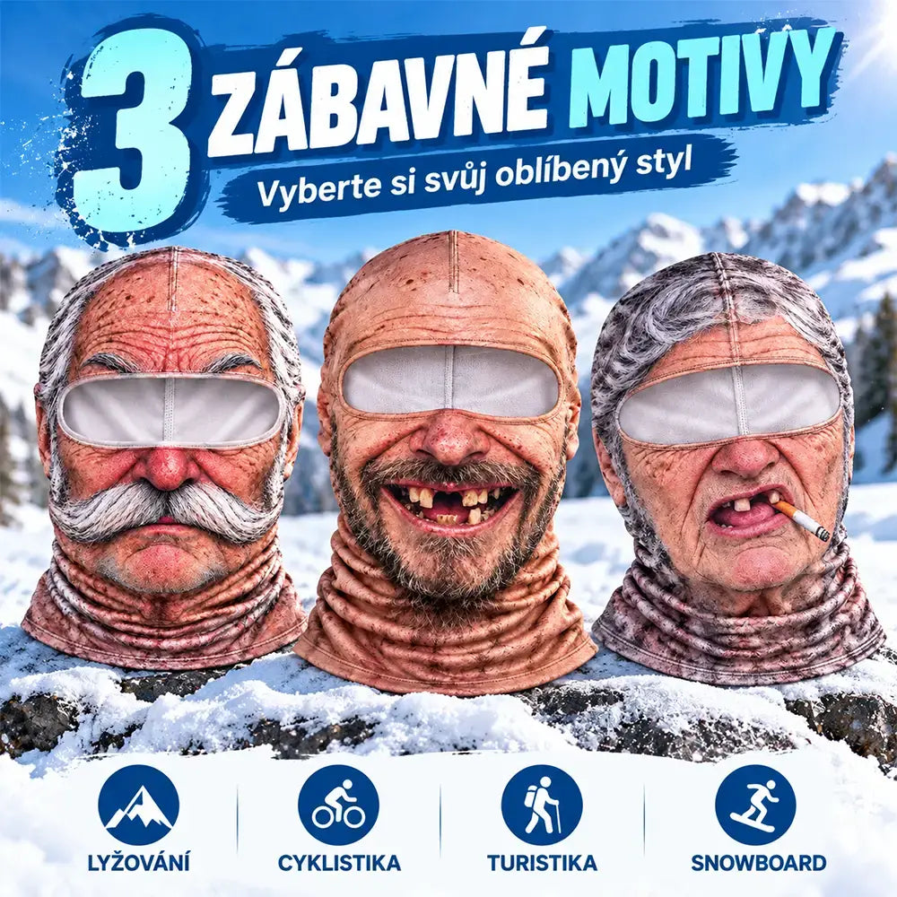 😎Zabavna 3D topla maska za obraz za zimske športe na prostem