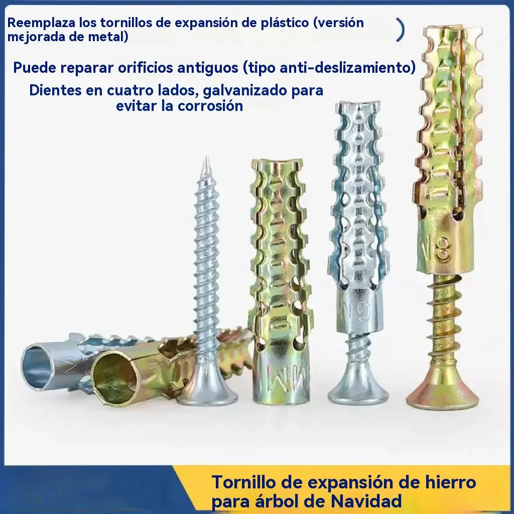 【100/200/300 juegos】🔩 Anclaje metálico dentado súper resistente para fijaciones firmes en cualquier pared