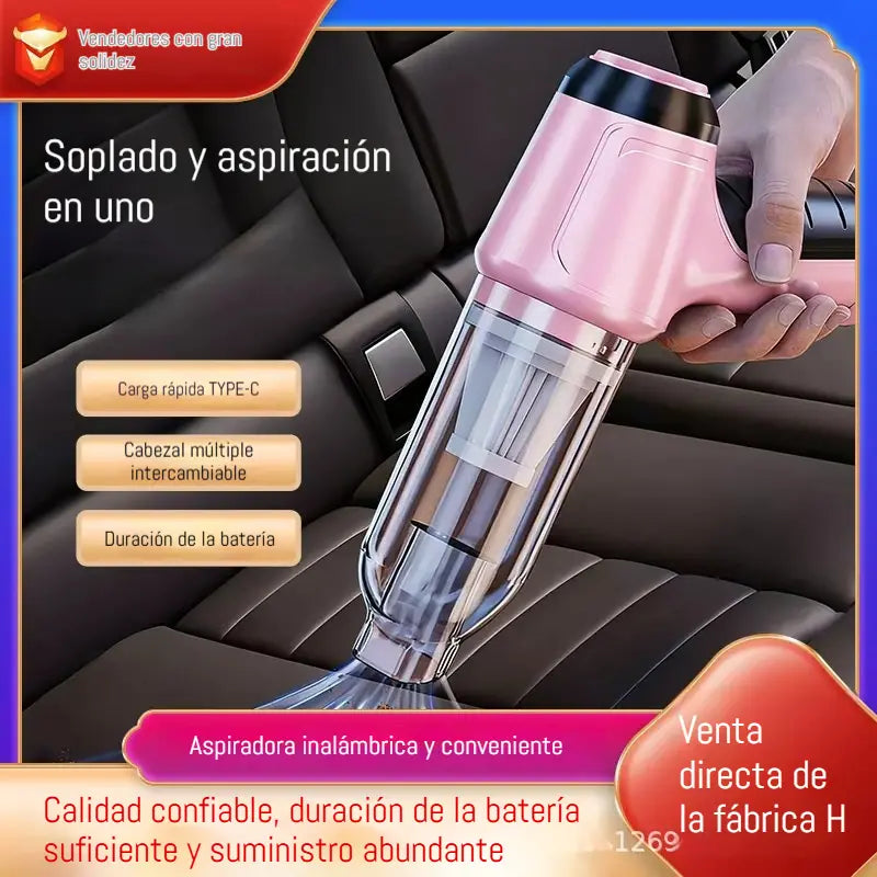 🚗Aspiradora portátil inalámbrica multifuncional para coche, apta tanto para el coche como para el hogar, para limpiar huecos en puertas, ventanas y sofás.