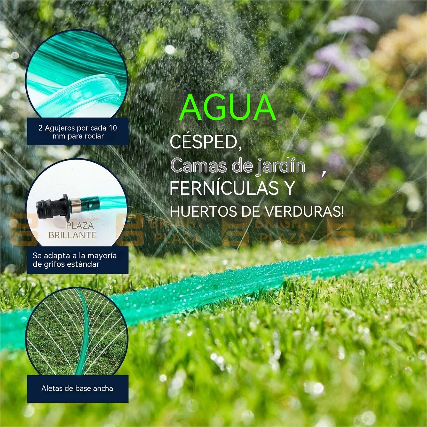 💧Precio más bajo por tiempo limitado🔥Tubo rociador de agua de PVC para jardín y tierras de cultivo