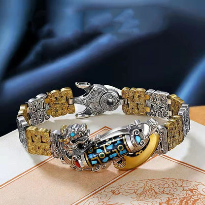 🎉⏰Oferta por tiempo limitado:🔥🧿Nueve ojos Dzi Pulsera de cuentas Pulsera Pixiu