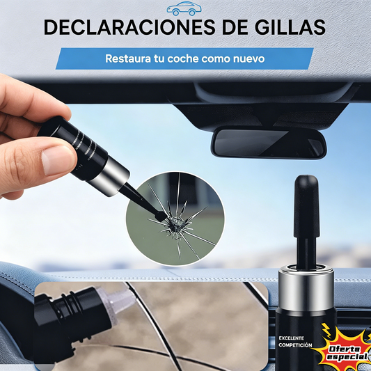 【Set de 3 piezas】🚗 Líquido reparador de grietas, adhesivo para eliminar arañazos y fisuras