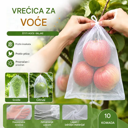 【50 komada】Mreža protiv insekata za voćne mušice, mreža za zaštitu drveća za ptice, vrtne mrežaste vrećice za zaštitu cvijeća, biljaka, voća, povrća