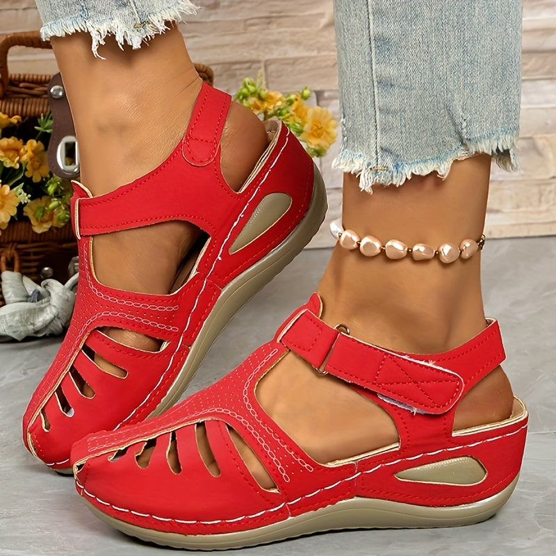 【34-44】Sandalias de cuña casuales para mujer, transpirables y cómodas