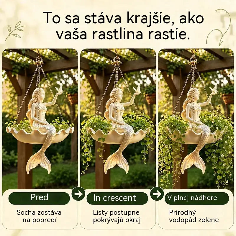 ✨ Premeňte svoju záhradu na rozprávku! Dekoratívny závesný kvetináč s umeleckým rozprávkovým dizajnom! 🌸🧚‍♀️