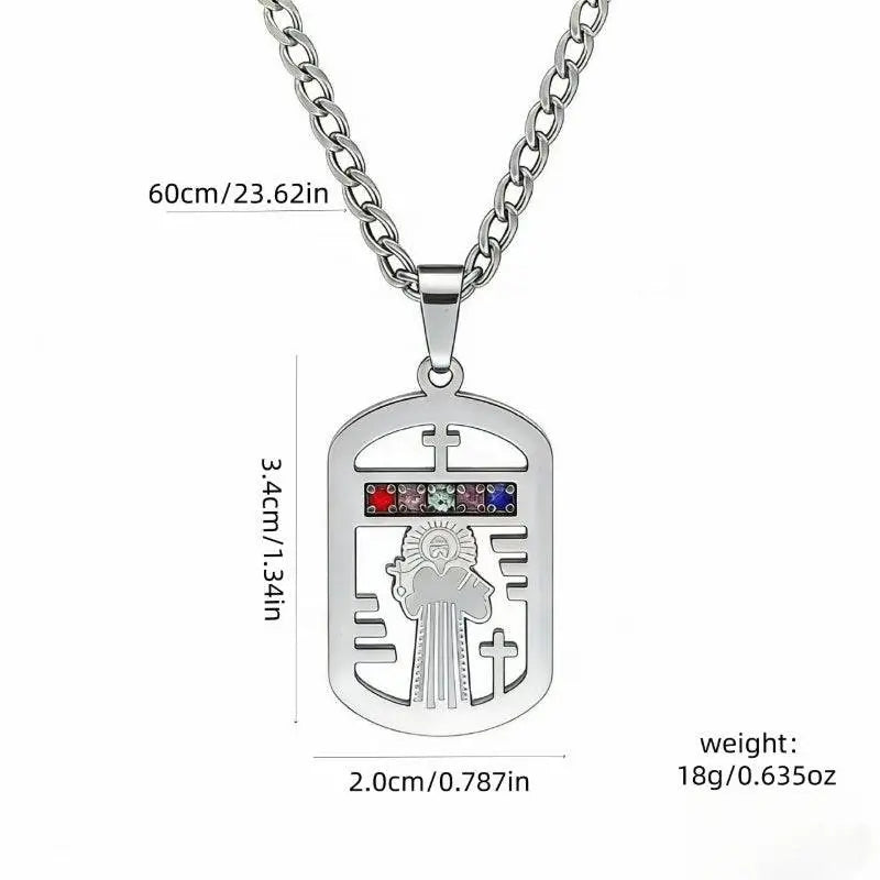 ⏰ Colgante protector para hombre