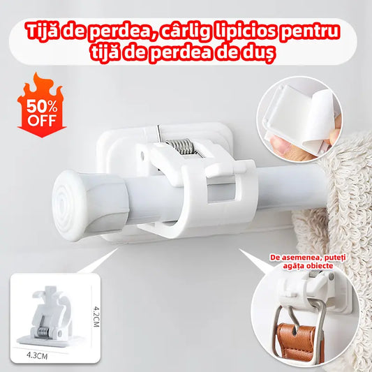 [10 piezas 27 euros]Soporte de varilla ajustable sin taladrar