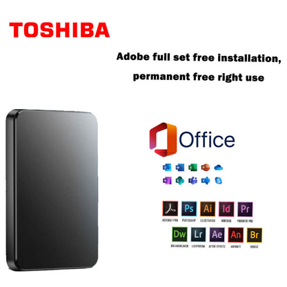 🔥✨Disco duro móvil de gran capacidad de 16TB + Office original gratis + Adobe
