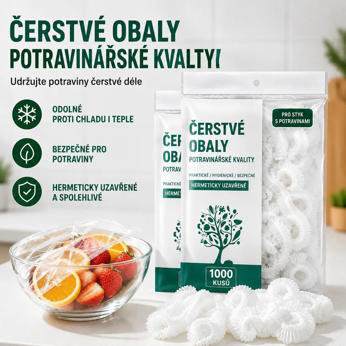 【Speciální nabídka posledního dne: sleva 50 %】500 opakovaně použitelných a flexibilních plastových fólií bezpečných pro potraviny