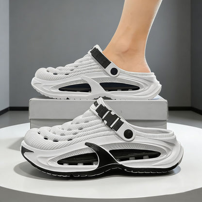 👟50% DE DESCUENTO🌬️Sandalias 2 en 1 para hombre de uso universal: suela gruesa de EVA, antideslizante y extremadamente ligera y transpirable🏃‍♂️