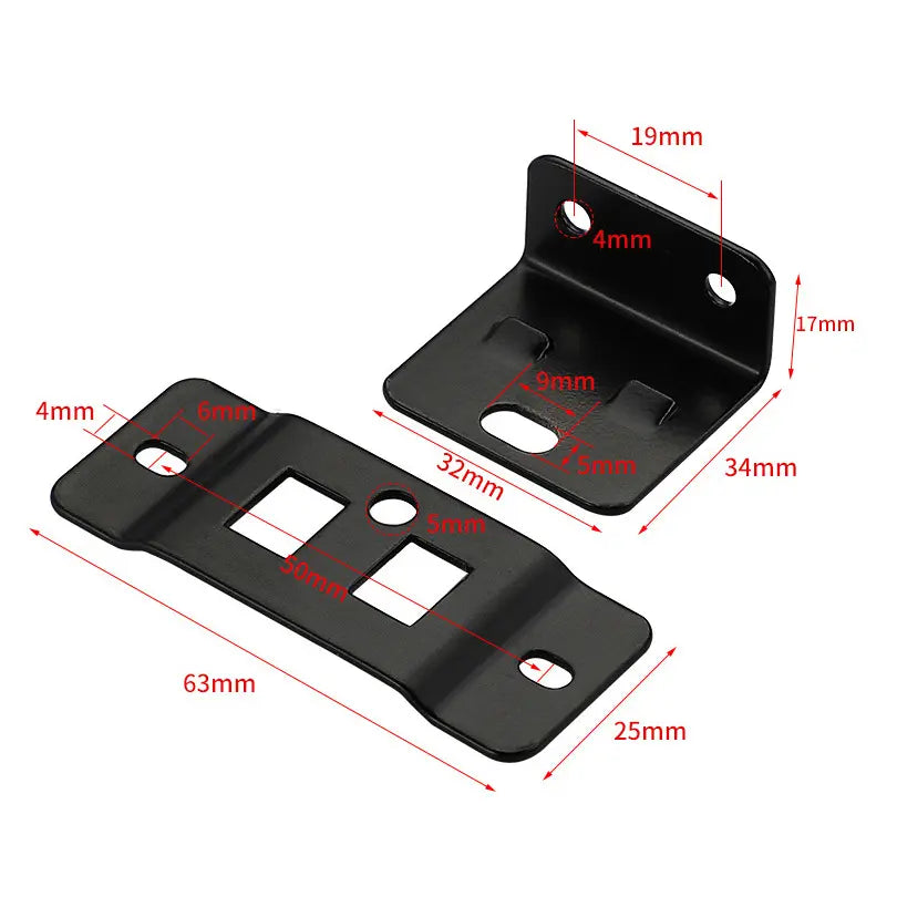 【20 piezas】Conector de accesorios para muebles en forma de L de 90 grados