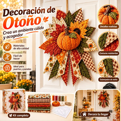 🎇🎄Kit de costura para colgar en la puerta con diseño navideño acolchado (7 diseños)