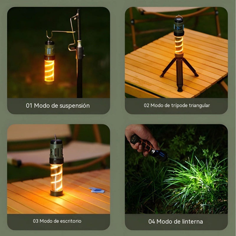 🔥Lámpara LED multifuncional 3 en 1, linterna portátil recargable con repelente de mosquitos.