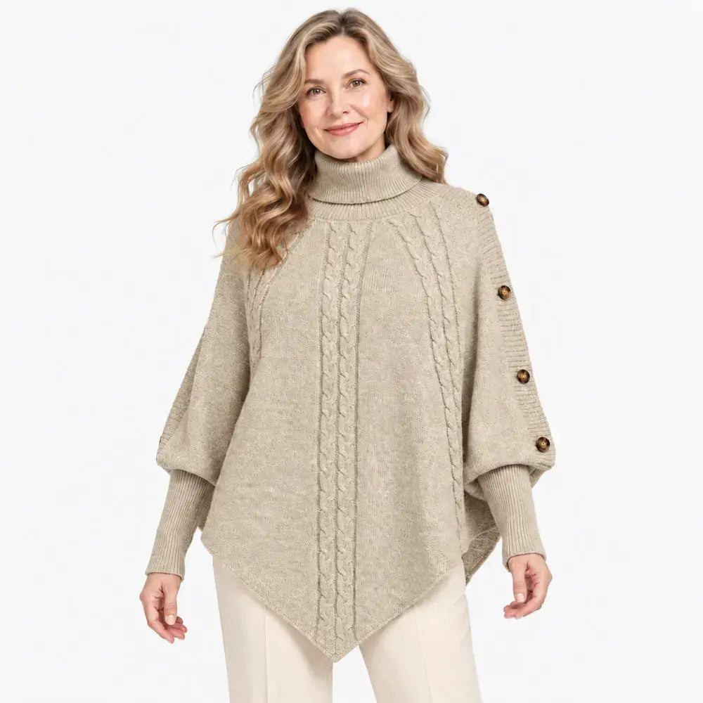 【S–3XL】Absolutna uspešnica za jesensko in zimsko sezono! S to toplo pleteno ogrinjalo lahko preprosto skrijete pomanjkljivosti postave. ✨