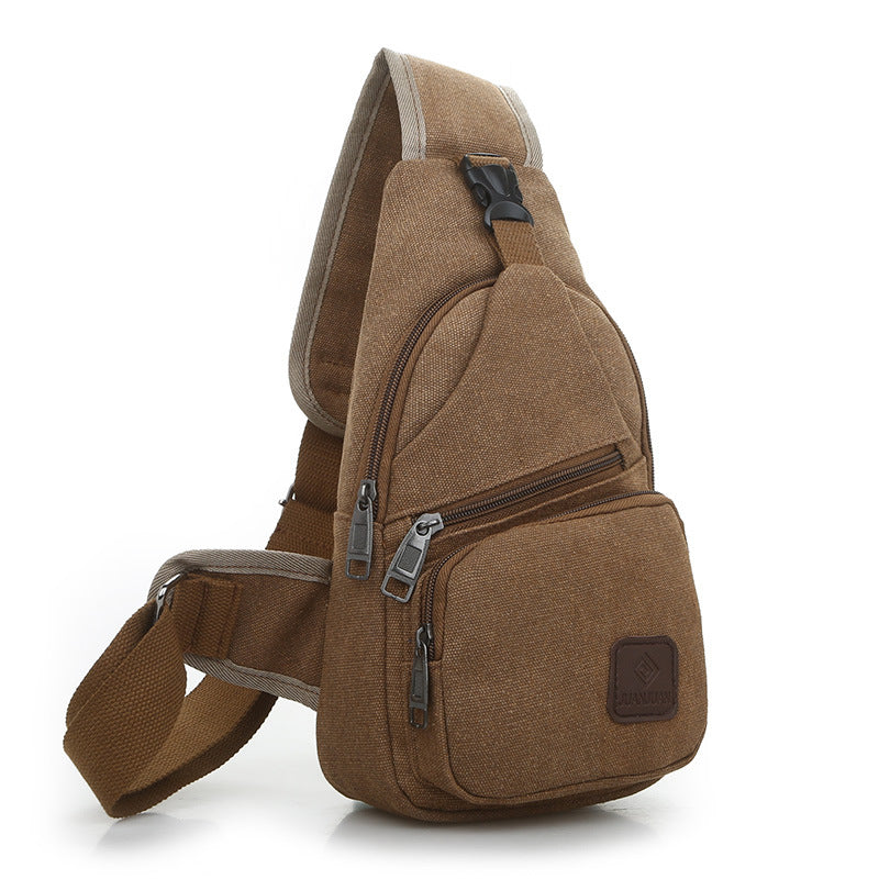 Bolso Bandolera Hombre Impermeable, Mochila Pecho Multifuncional con Múltiples Compartimentos para Viaje y Uso Diario